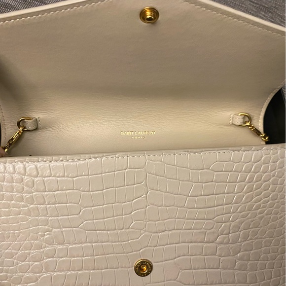 Ysl flap chain with remov cocco print Monet/new Jolie crema soft/crema s. - Picture 2 of 10